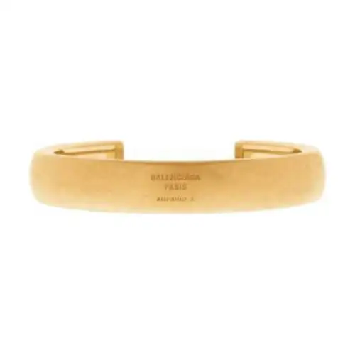 Balenciaga Brass Bangles Women's Gold
