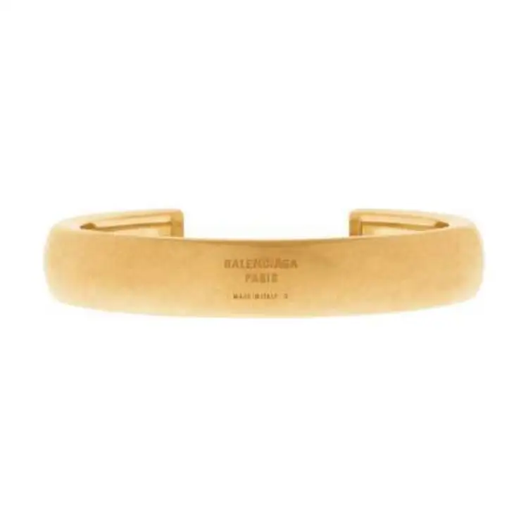 Balenciaga Brass Bangles Women's Gold