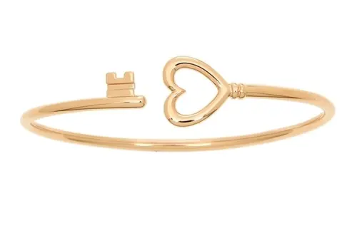 TIFFANY & CO. Tiffany & CO. Tiffany Tiffany Keys Series Heart-Shaped Coil 18K Rose Gold Bracelet Women's Style