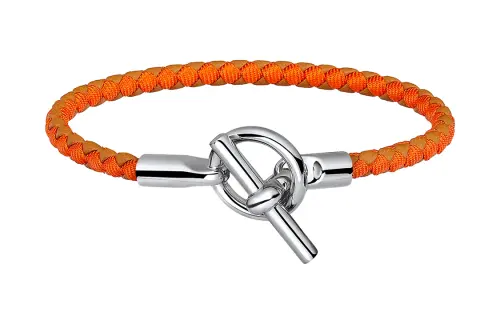 HERMES Glenan H Bangles Women's Umber/Orange