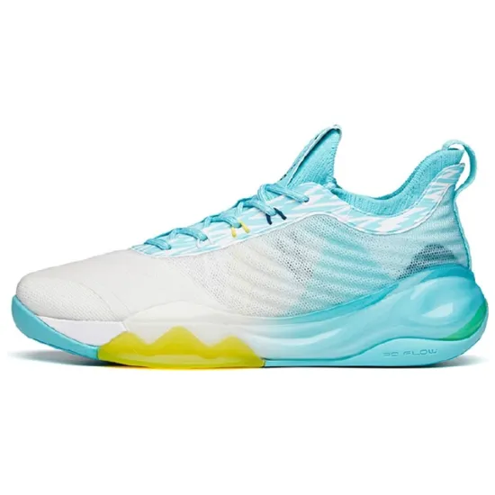 ANTA KT6 Basketball Shoes Men Mid-Top White Blue