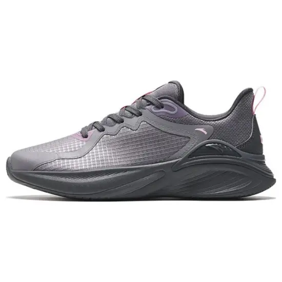 ANTA City Running Shoes Women's Low-Top Gray Pink