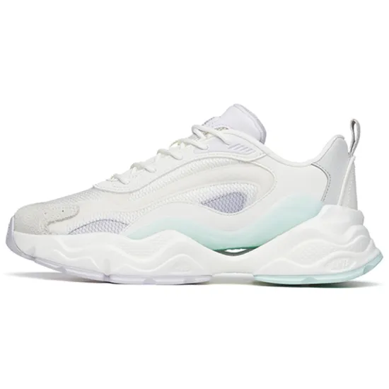 ANTA Millennium 4.0 Chunky Sneakers Women's Low-Top Ivory White/Misty Purple/Ash Gray