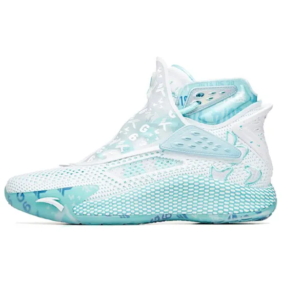 ANTA Kt5 Basketball Shoes Men High-Top White Blue