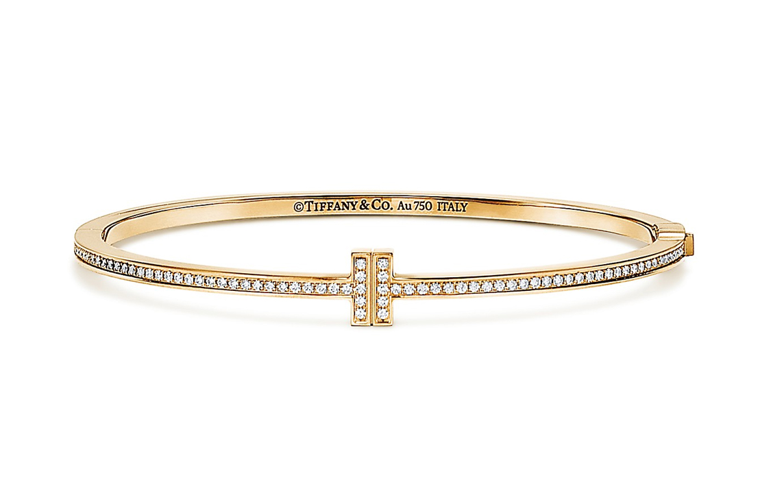 Браслет TIFFANY & CO. T (золотой)