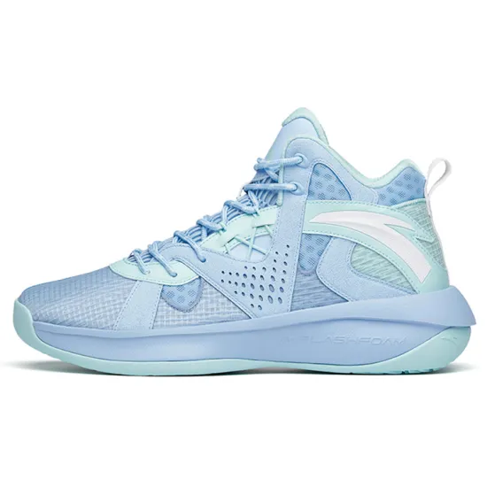 ANTA Wind Tunnel 2 Basketball Shoes Men Mid-Top Dazzling Blue/Mint Blue/ANTA White