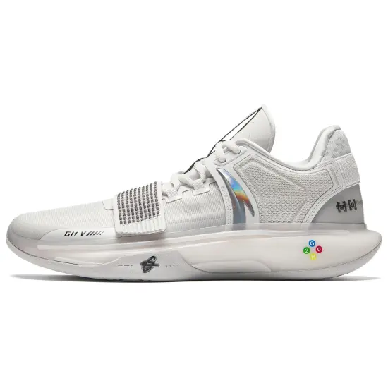ANTA GH5 Basketball Shoes Men Low-Top Sand Grain Gray