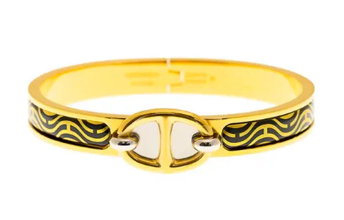 HERMES Clic Bangles Women's Gold