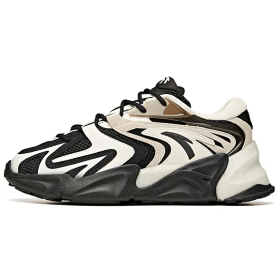 ANTA Pulse Casual Shoes Men Low-Top Black Ivory White