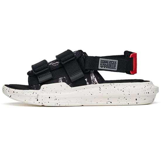 ANTA Bastard Beach Sandals Men Black White