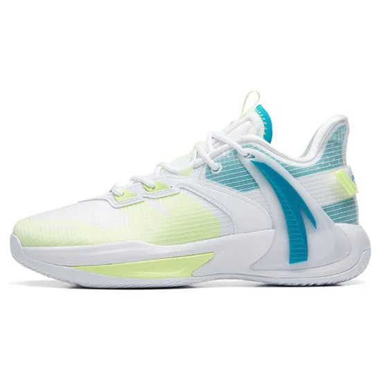 ANTA Swoosh 2.0 Basketball Shoes Men High-Top ANTA White/Psychic Yellow/FANTAsy Blue