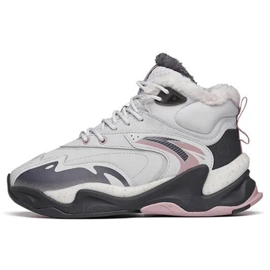 ANTA Pulse Casual Shoes Women's High-Top Microchip Gray/Stone Gray