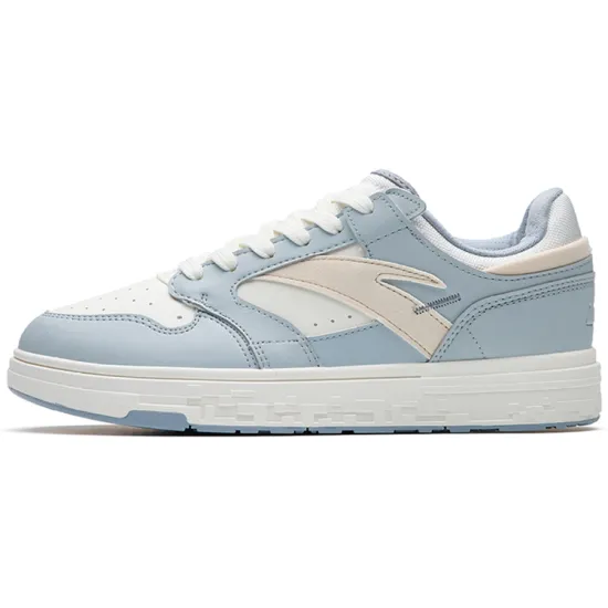 ANTA Skateboard Shoes Men Low-Top Cloud Gray/Ivory White/Muddy Sand Gray