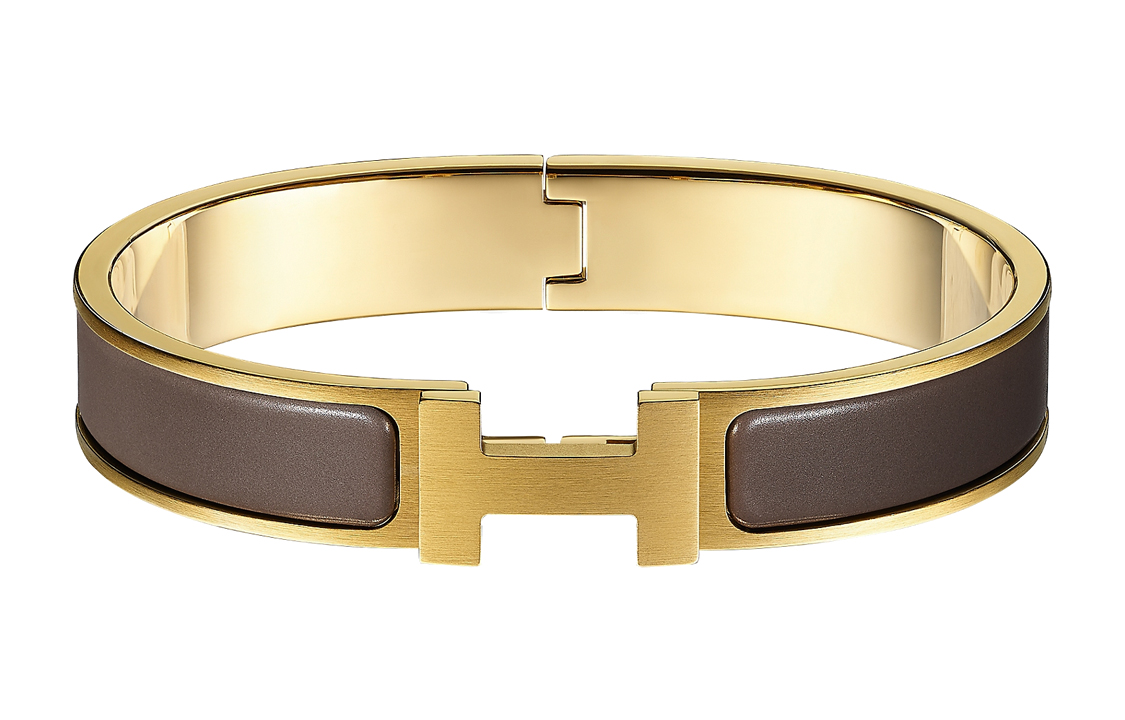 Женский браслет Hermes Clic HH (золотой)