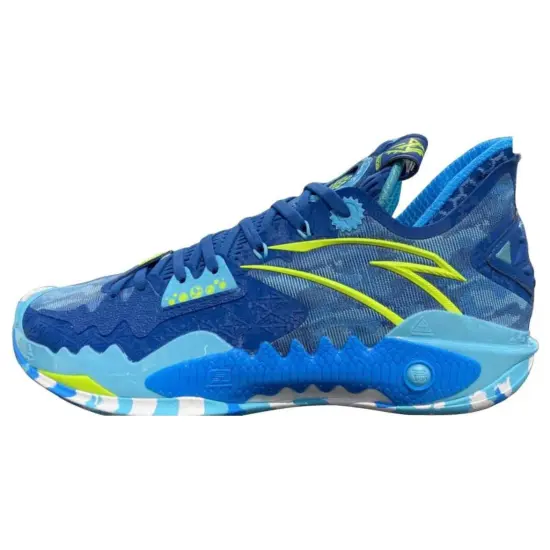 ANTA Shock Wave 5 Basketball Shoes Men Low-Top Blue