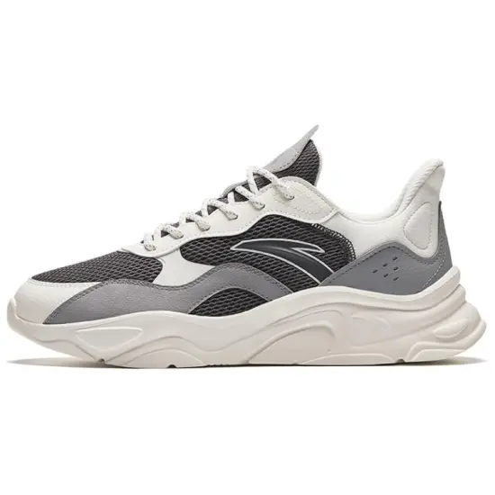 ANTA Little Millennium Casual Shoes Men Low-Top Smoke Blue Gray/Ivory White/Dove Gray