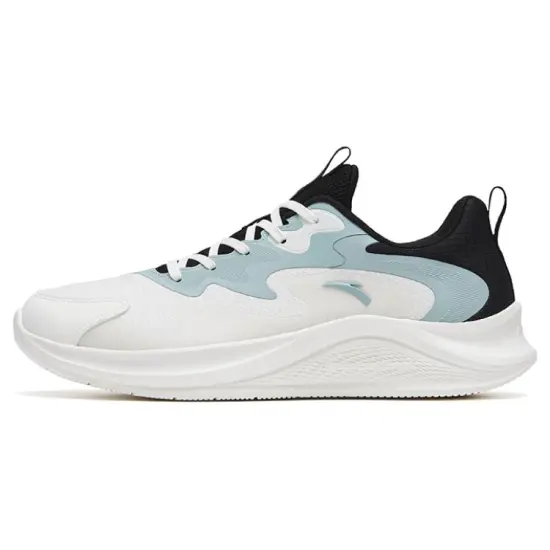ANTA Walk Running Shoes Men Low-Top White Black Blue