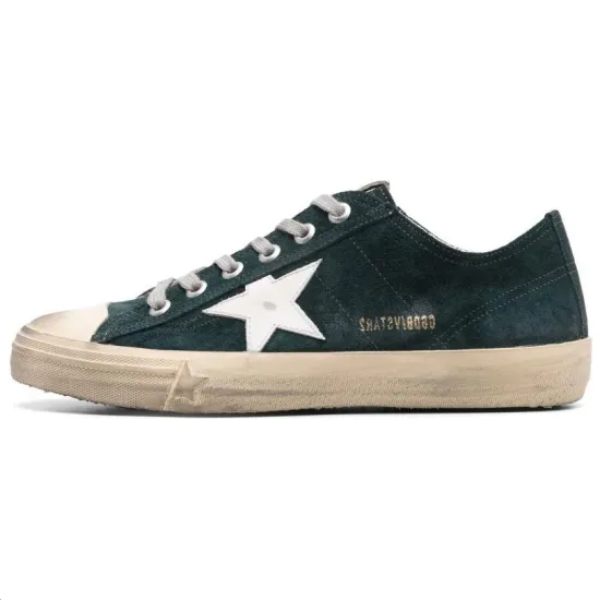 Golden Goose V Star 2 Low Top Skateboard Shoes Men's Green