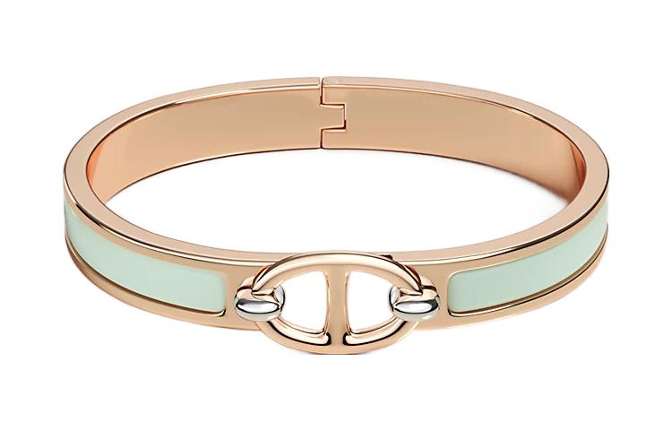 HERMES 2000 2024 Enamel Mini Clic Chaine D'Ancre Bracelet Pm Costume Bracelet