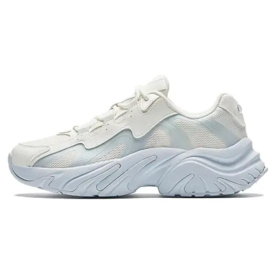 Anta Rabbit Shoes Wear-Resistant Slip-Resistant Low-Top Chunky Sneakers Women's White