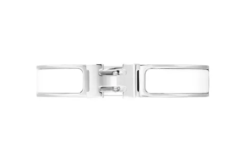 HERMES Clic H Silver plated Bangles Women's
