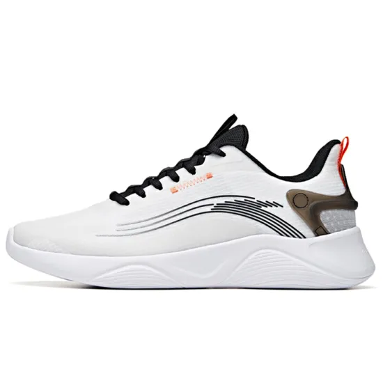Anta Lingyun Durable Breathable Low Top Running Shoes Men's Anta White