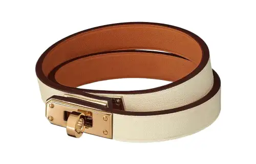 HERMES Kelly Metal, Leather Wristbands Unisex