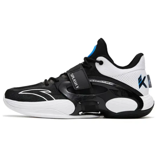ANTA KT-SPLASH-V Basketball Shoes Men Mid-Top Black White