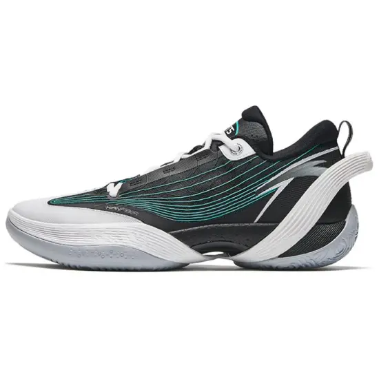 Anta Three point Rain1.0 V2 Cement Killer Cushioned Slip Resistant Low Top Basketball Shoes Men's Blue Gray