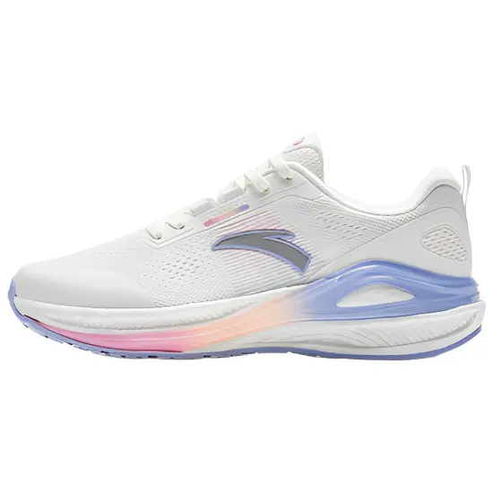 ANTA C100 Running Shoes Women's Low-Top Papyrus White/Silver