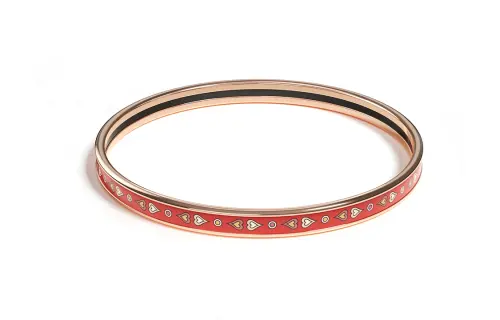 HERMES Rose Gold plated Bangles Unisex Rose Gold