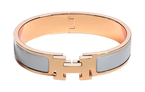 HERMES Bangles Women's Rose Gold