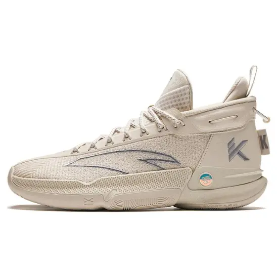 ANTA KT9 Basketball Shoes Men Low-Top Mud Sand Gray/Dove Gray