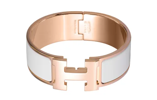 HERMES Clic Clac H Rose Gold plated Bangles Women's