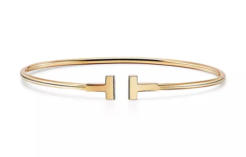 TIFFANY & CO. T 18K Gold Bangles Women's Gold