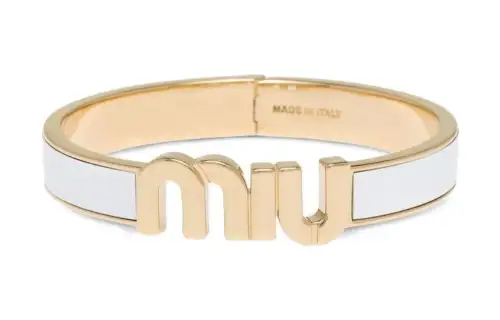 【Replicated_PMPrevious Season】Enameled logo-lettering bracelet