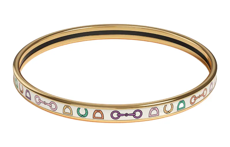 HERMES Bangles Unisex Gold