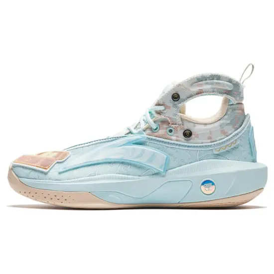 ANTA KT8 Basketball Shoes Men High-Top Blue
