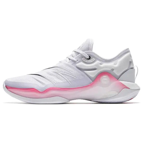 ANTA Skyline 1 Basketball Shoes Men Low-Top White Pink