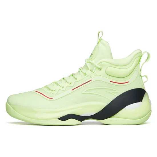 ANTA KT7 Basketball Shoes Men High-Top Green Black