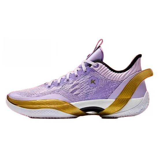 Anta Three point Rain1.0 Cushioning Wear Resistant Low Top Basketball Shoes Men's Purple