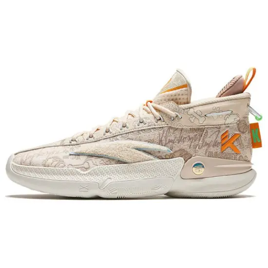ANTA KT9 Basketball Shoes Men Mid-Top Gray