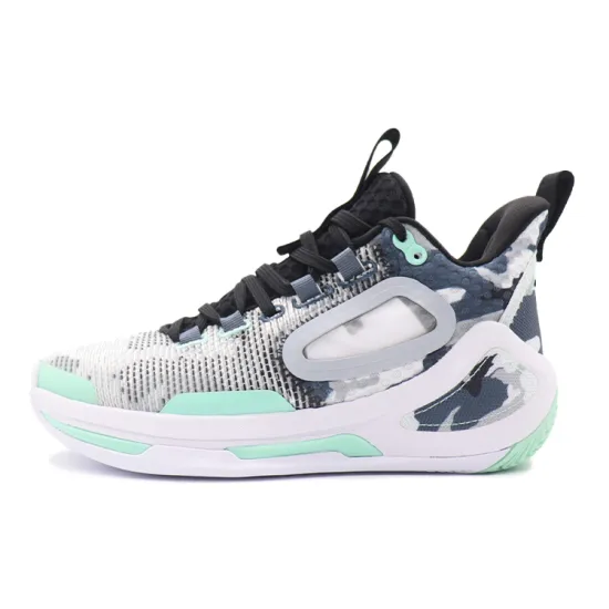 ANTA Alien 3 Basketball Shoes Men Mid-Top White/Black, Gray