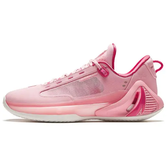 Anta GH4 Cushioned Wear Resistant Breathable Low Top Nitrogen Technology Basketball Shoes Men's Pink