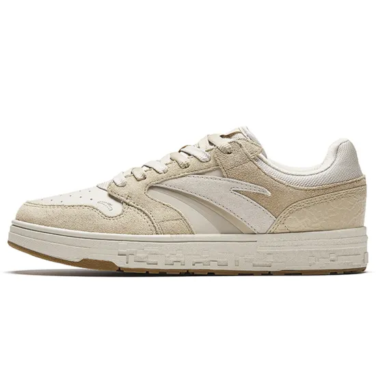 Anta Street Naughty Coconut Shell Anti-Slip And Wear-Resistant Balance Low-Top Skateboard Shoes Women's White