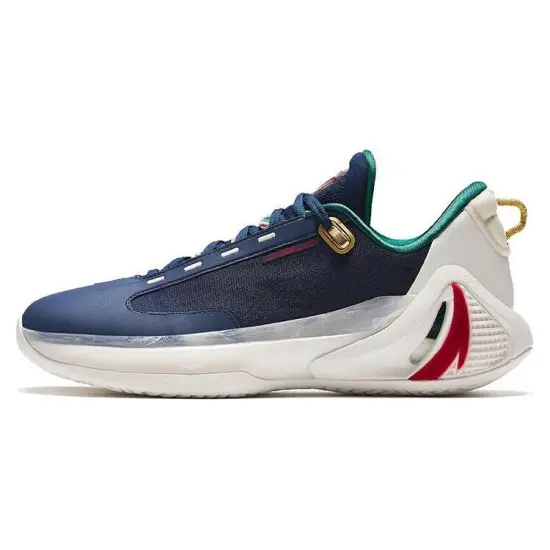 ANTA GH4 Basketball Shoes Men Low-Top White Blue