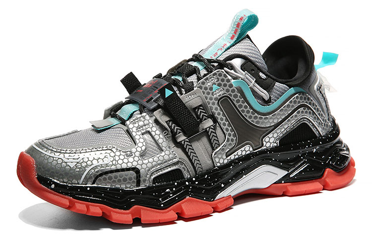PEAK State Pole People’s Daily Explorer Collaboration Urban Techwear Low top Running Shoes Men’s Silver Gray
