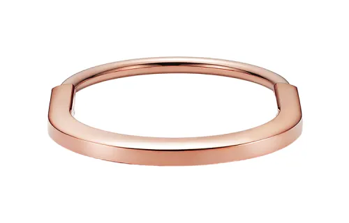 TIFFANY & CO. Lock Bangles Unisex Rose Gold