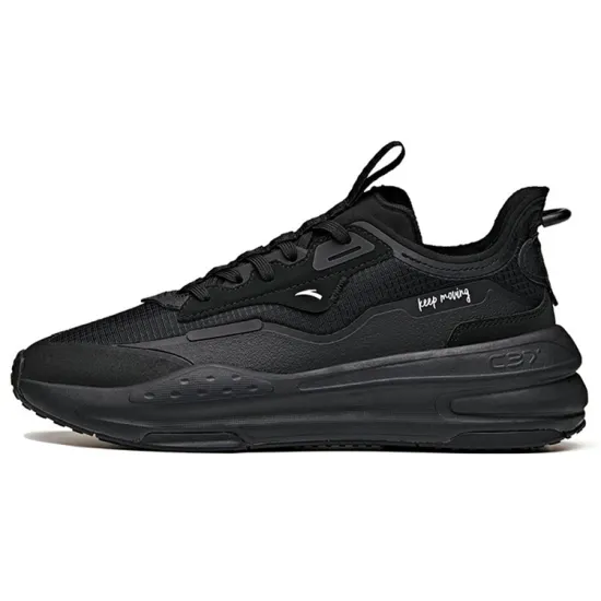 Anta C37 Series Anti Slip Wear Resistant Low Top Skateboard Shoes Women's Black
