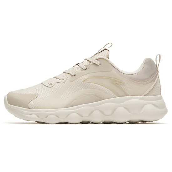 Anta Sheepskin Cushioning Wear-Resistant Low-Top Running Shoes Men's Gray Mesh Sports